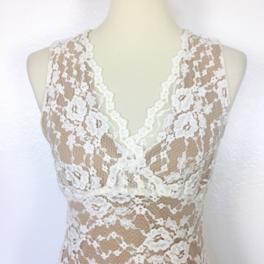 Cabi Stretch Lace Tank Top